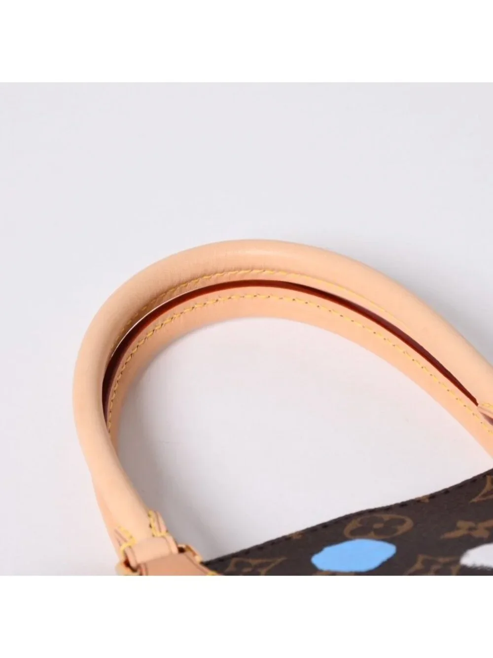 Louis Vuitton On The Go MM Yayoi Kusama Shoulder Bag 2-Way Leather Monogram